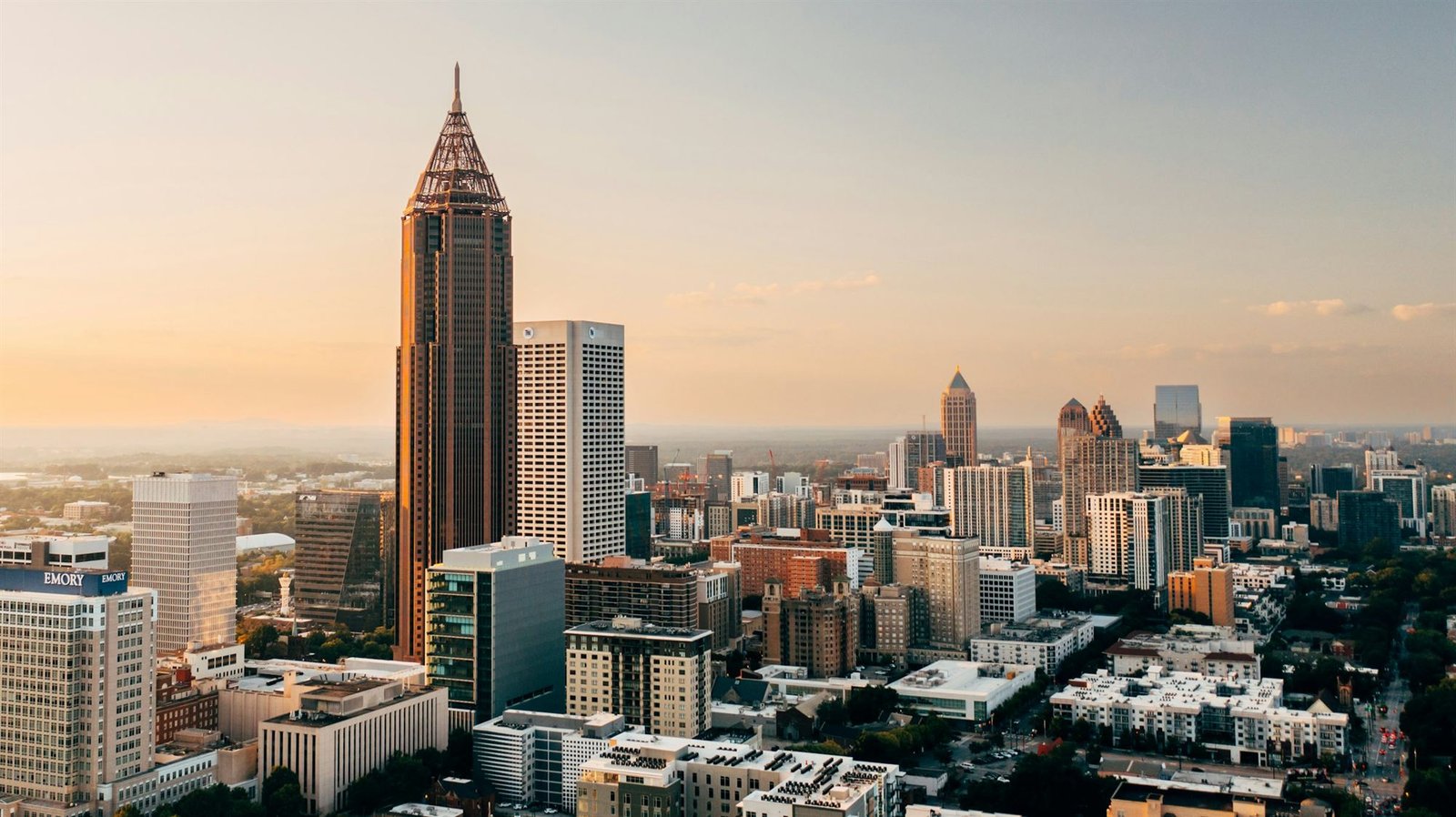 Atlanta skyline against a clear sky